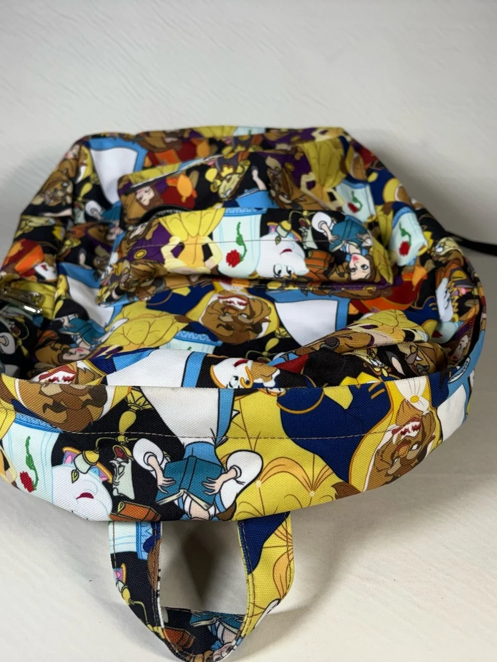 Loungefly Disney Beauty and the Beast Full Print Full-Size Backpack! Preowned